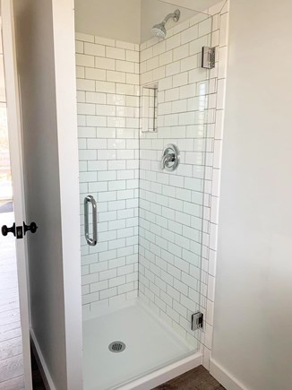 Edgartown Martha's Vineyard vacation rental - Tile shower with glass door