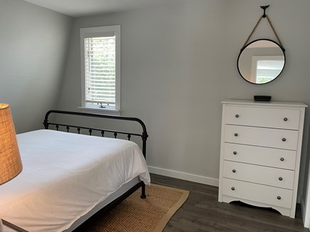 Edgartown Martha's Vineyard vacation rental - Bedroom with queen size bed, double closet wireless Bose speaker