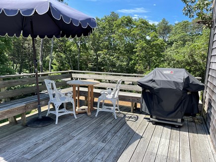 Edgartown Martha's Vineyard vacation rental - Outdoor dining on spacious deck with grill