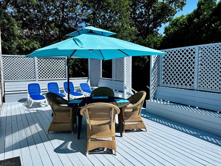 Oak Bluffs Martha's Vineyard vacation rental - Deck in the back of the house with Weber gas grille