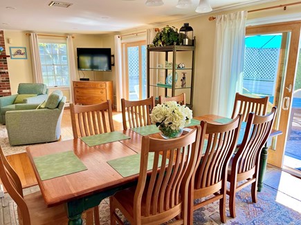 Oak Bluffs Martha's Vineyard vacation rental - Dining and Living Room Area with Access to Back Deck.