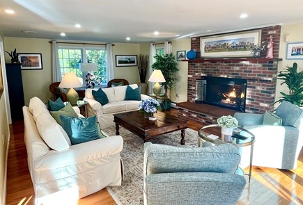 Oak Bluffs Martha's Vineyard vacation rental - Living Room with Fireplace