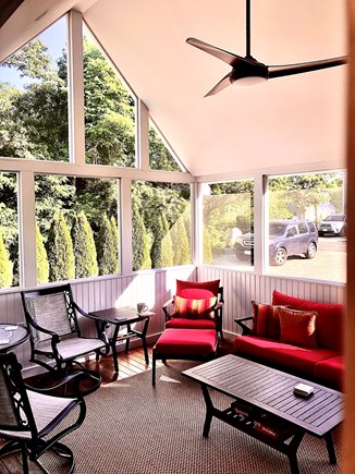 Oak Bluffs Martha's Vineyard vacation rental - Screened-In Porch with Recess Lighting, Remote Controlled Fan