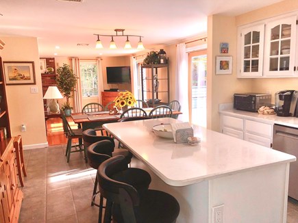 Oak Bluffs Martha's Vineyard vacation rental - Modern Kitchen and Dining Area Opens to Living Room, Seats 12