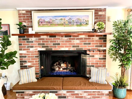 Oak Bluffs Martha's Vineyard vacation rental - Remote Controlled, Gas Fireplace in Living Room