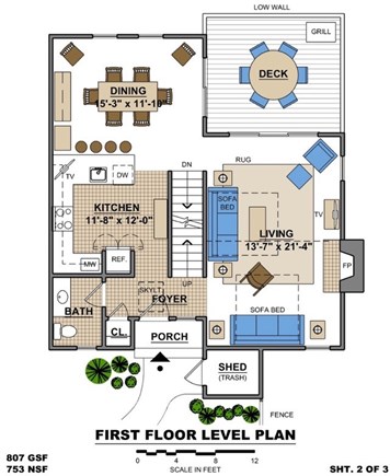 Oak Bluffs Martha's Vineyard vacation rental - First level floor plan.