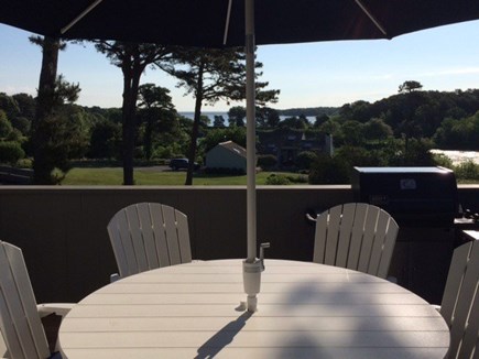Oak Bluffs Martha's Vineyard vacation rental - First level porch with seating.