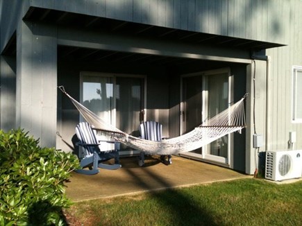 Oak Bluffs Martha's Vineyard vacation rental - Lower level patio with hammock.