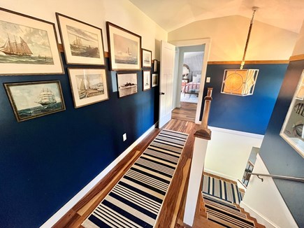 Oak Bluffs Martha's Vineyard vacation rental - Stairs and landing accessing large upstairs suites.