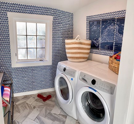 Oak Bluffs Martha's Vineyard vacation rental - Large laundry room off the kitchen with new front loaders.