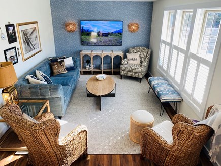 Oak Bluffs Martha's Vineyard vacation rental - Cozy living room with 65” tv
