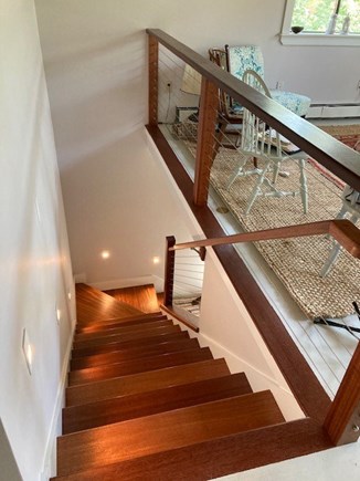 West Tisbury Martha's Vineyard vacation rental - Staircase built in 2020 to downstairs