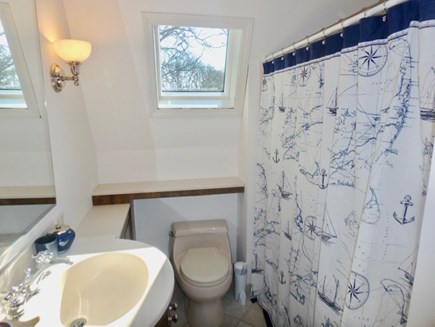 West Tisbury Martha's Vineyard vacation rental - Second bath with tub and shower