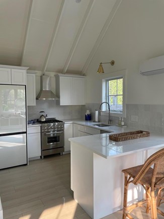 West Tisbury Martha's Vineyard vacation rental - Beautiful kitchen with quartz counter, gas stove, dishwasher.