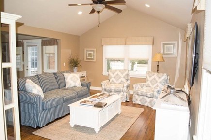 Katama-Edgartown, Katama - Edgartown Martha's Vineyard vacation rental - The living rook with comfortable seating and 55 inch television!