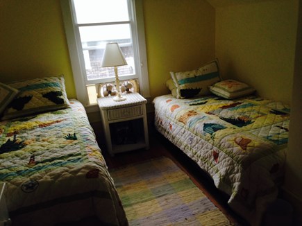 Oak Bluffs Martha's Vineyard vacation rental - Bedroom 3, the Yellowfins Room, has two twins
