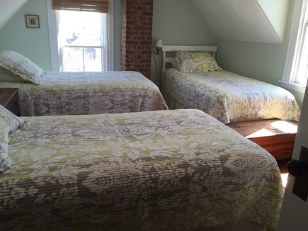 Aquinnah Martha's Vineyard vacation rental - Upstairs bedroom (3 twins OR 1 king and 1 twin).
