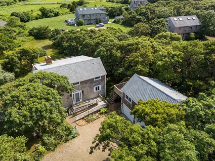 Katama-Edgartown near South Be Martha's Vineyard vacation rental - House is on 2 large parcels of land just off our quiet lane
