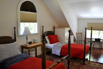 Oak Bluffs, East Chop Martha's Vineyard vacation rental - Large, second-floor bedroom with 3 twin beds.