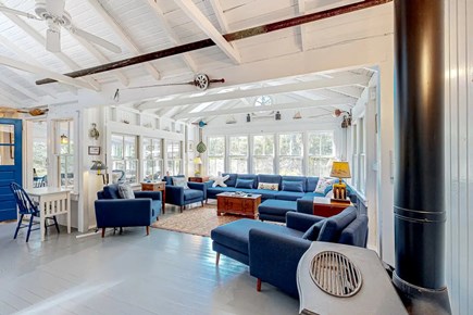 Oak Bluffs, Harthaven Martha's Vineyard vacation rental - Sunny living room with comfortable seating.