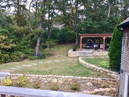 Oak Bluffs, Lagoon Pond Estates, Oak Bluff Martha's Vineyard vacation rental - Beautiful Stonework and Patio with Pergola and Pizza Oven