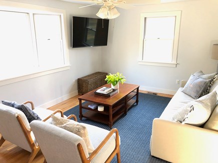 West Tisbury Martha's Vineyard vacation rental - Living room facing large bay window