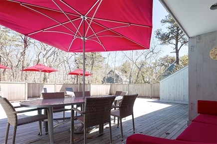 Edgartown Martha's Vineyard vacation rental - Comfortable deck with pool