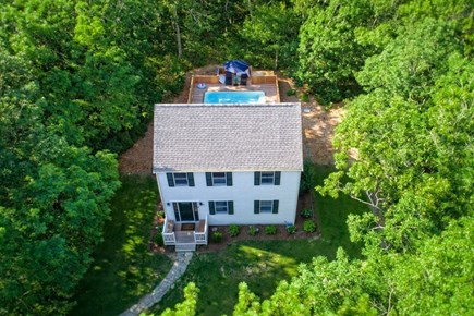 Edgartown Martha's Vineyard vacation rental - Birdseye view from the front of the house.