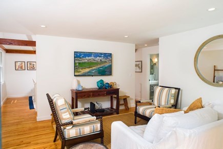 Edgartown Martha's Vineyard vacation rental - Living room, viewed from the front entrance.