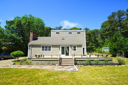 Oak Bluffs Martha's Vineyard vacation rental - View of house, wraparound deck ,and front yard