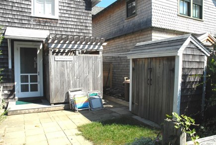 Oak Bluffs Martha's Vineyard vacation rental - Back door entrance and outdoor shower next to kitchen door