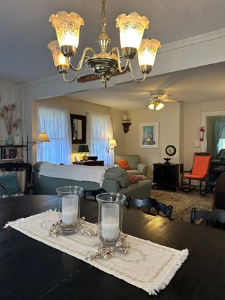 Oak Bluffs Martha's Vineyard vacation rental - View from dinning table into living room area