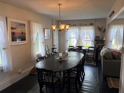 Oak Bluffs Martha's Vineyard vacation rental - Dining table with living room off to the right