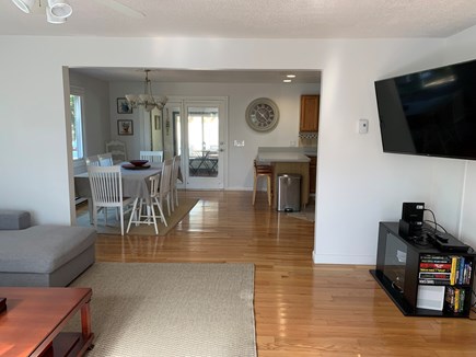 Edgartown Martha's Vineyard vacation rental - Open floor plan. Living room opens to dining room to porch