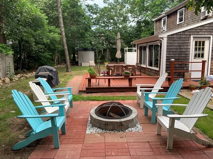 Edgartown Martha's Vineyard vacation rental - Large deck, patio furniture , fire pit