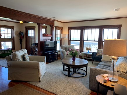 Oak Bluffs Martha's Vineyard vacation rental - Living Room with panoramic views of the ocean