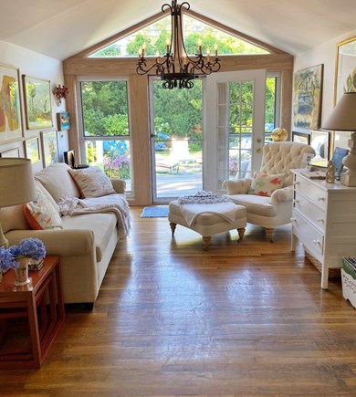 Oak Bluffs Martha's Vineyard vacation rental - Light, airy front room with garden views.
