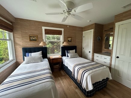 Oak Bluffs Martha's Vineyard vacation rental - Twin beds with Lagoon view. Beds can be easily moved together.