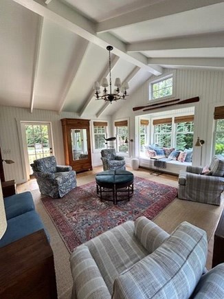 Oak Bluffs Martha's Vineyard vacation rental - Large bright living room with view of Lagoon