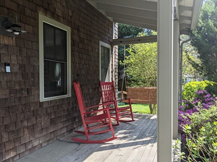 Oak Bluffs Martha's Vineyard vacation rental - Front porch with rocking chairs and porch swing