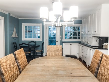 Oak Bluffs, East Chop Martha's Vineyard vacation rental - Dining room (view 2), corner table seats an additional 4 people