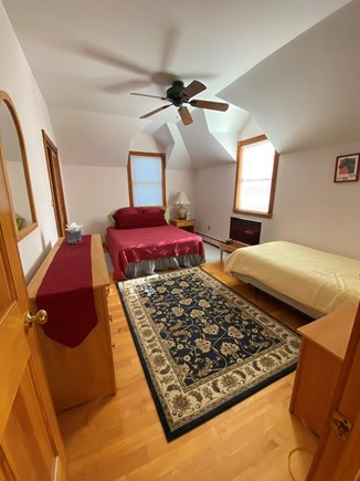 Vineyard Haven Martha's Vineyard vacation rental - Guest Bedroom 2 with Queen and Twin - ceiling fans in each room
