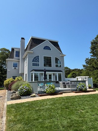 Edgartown Martha's Vineyard vacation rental - Front view of the house and deck