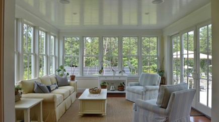 Oak Bluffs Martha's Vineyard vacation rental - Beautiful Sunroom with sliding doors to the patio and pool