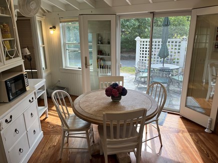 Oak Bluffs, East Chop Martha's Vineyard vacation rental - Looking out to patio. Door to office on left.
