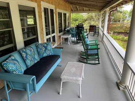 Oak Bluffs, East Chop Martha's Vineyard vacation rental - Wrap-around porch; wonderful breeze; small water view, sunset!