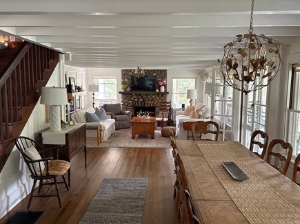 Oak Bluffs, East Chop Martha's Vineyard vacation rental - Dining and living room