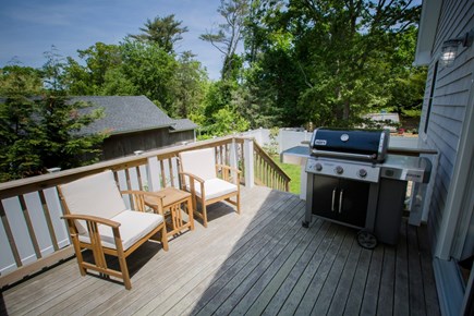 Edgartown Martha's Vineyard vacation rental - Guest house deck.