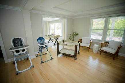Edgartown Martha's Vineyard vacation rental - 1 high chair in and 1 Pack and Play in each house.