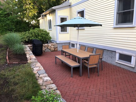 Oak Bluffs, East Chop Martha's Vineyard vacation rental - Side patio for outdoor dining